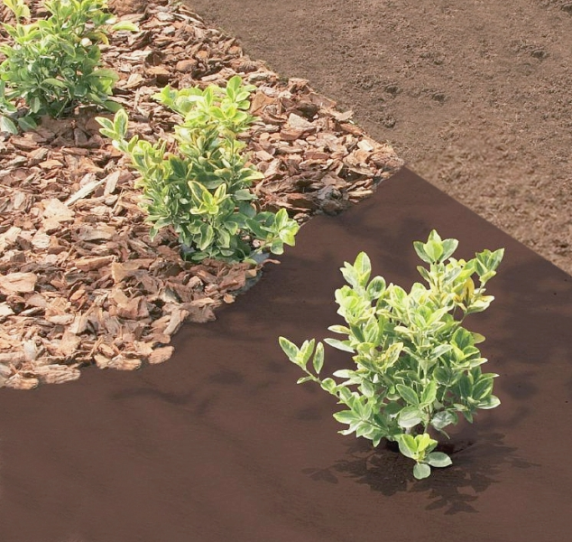 Rouleau GEOTEXTILE 2,00x15ml - 140gr/m² Spécial Terrasse - Couleur marron foncé - Zoom2